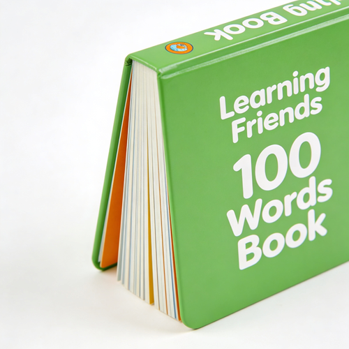 GlowHavenToys.com Learning Friends 100 Words Book, Green